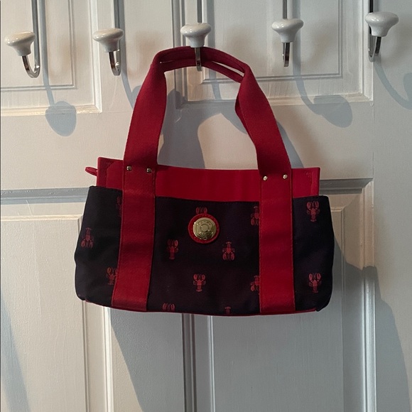 Tommy Hilfiger Red and Black Women's Tote Bag - Picture 1 of 7